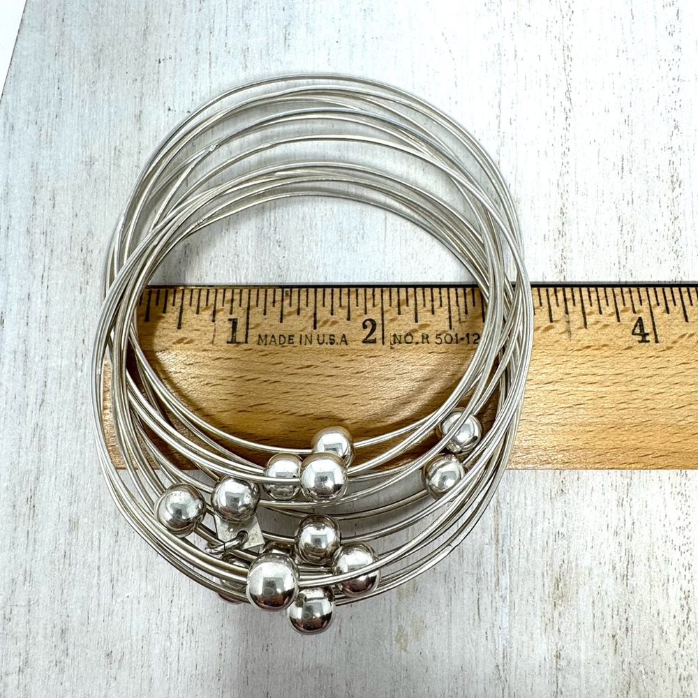 Sterling Silver, Interlocking Wired Bangle Bracel… - image 7